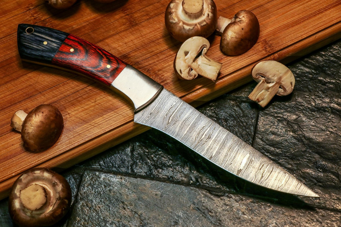 Chef's Edge Damascus Steel Knives Set - Chef's Edge